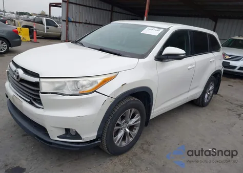 2014 Toyota Highlander Le Plus V6 z USA, uszkodzony, nr VIN 5TDBKRFH4ES039618
